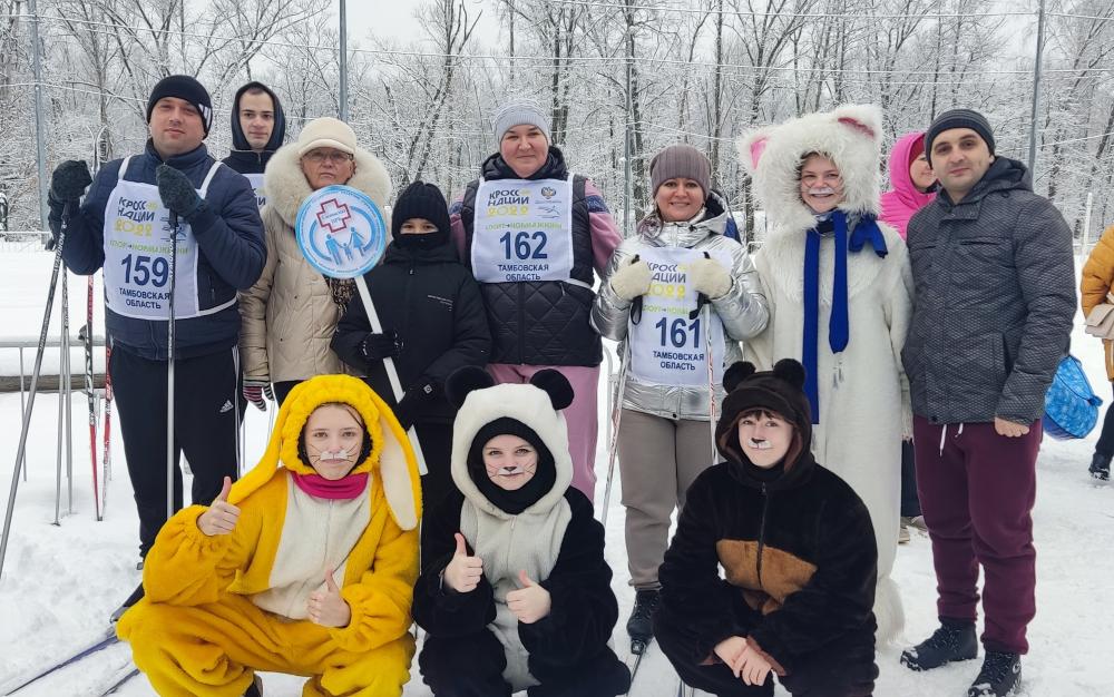 Медработники Сосновской ЦРБ приняли участие в празднике «Лыжня здоровья. Всей семьей»