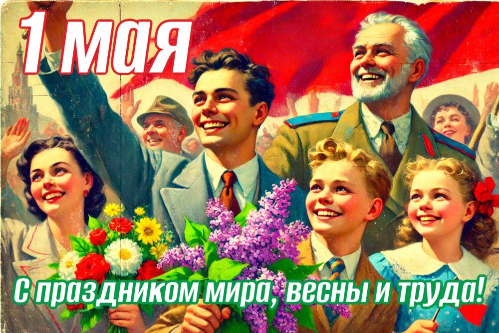 Поздравление с праздником Весны и Труда